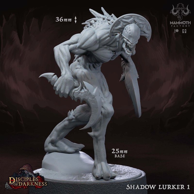 Shadow Lurkers 3D-printed model
