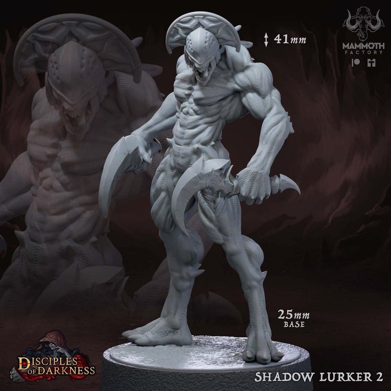 Shadow Lurkers 3D-printed model