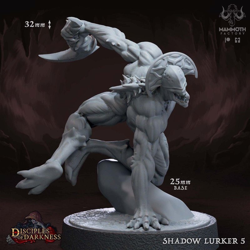 Shadow Lurkers 3D-printed model