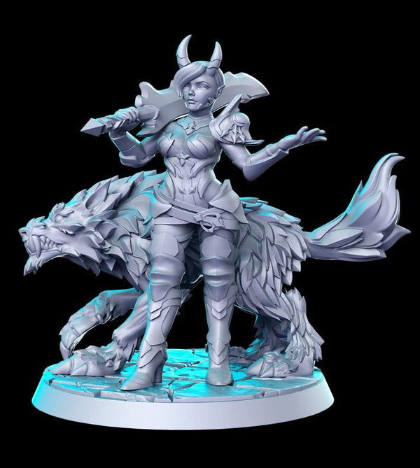 Shaduuna Female Tiefling Assassin 3D-printed model