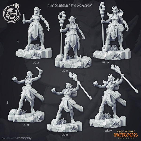 Shahana The Sorcerer 3D-printed model
