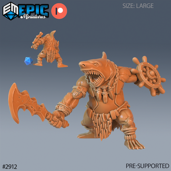 Shark Folk 3D-printed model
