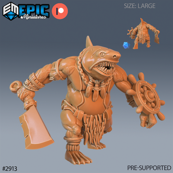 Shark Folk 3D-printed model
