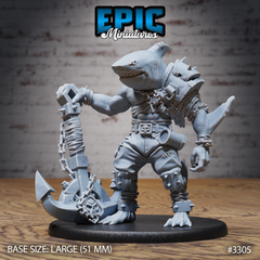 Shark Folk Pirate - The Printable Dragon