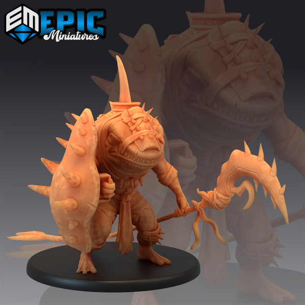 Sharkfolk 3D-printed model