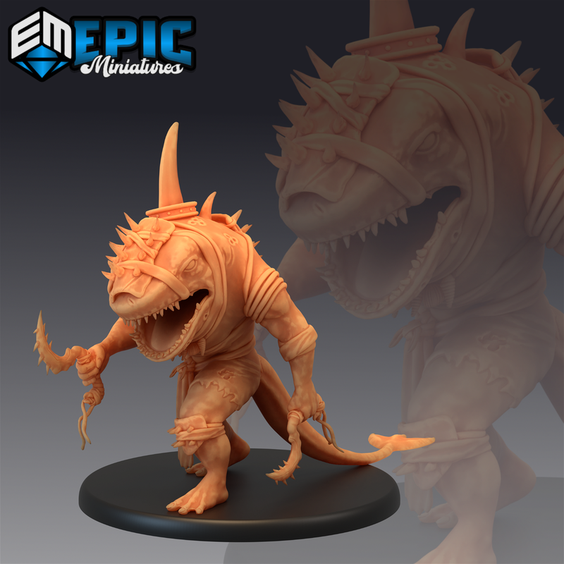 Sharkfolk 3D-printed model