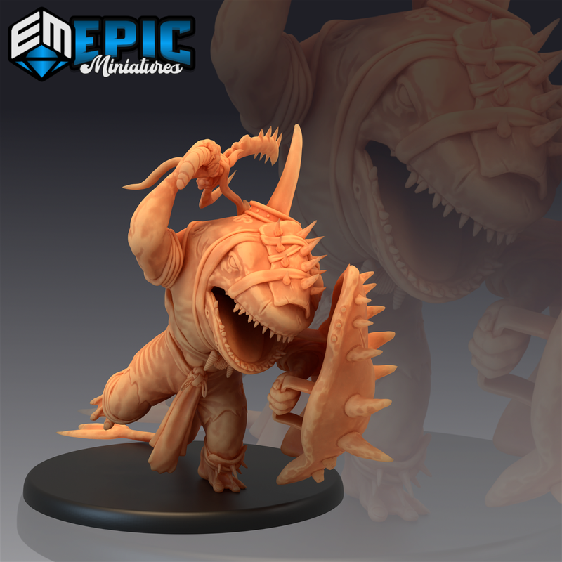 Sharkfolk 3D-printed model