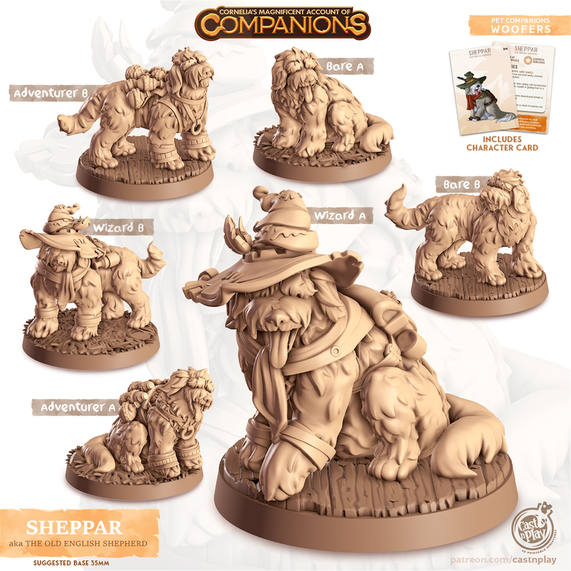 Sheppar The Old English Shepherd 3D-printed model