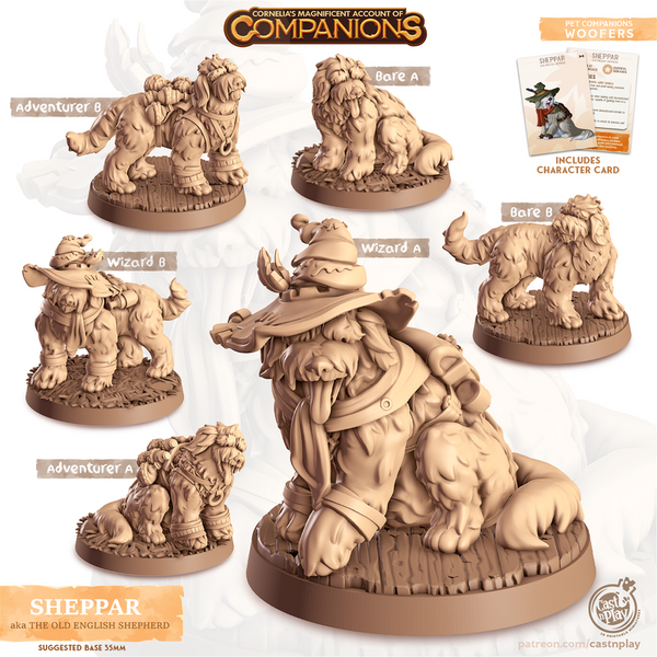 Sheppar The Old English Shepherd 3D-printed model