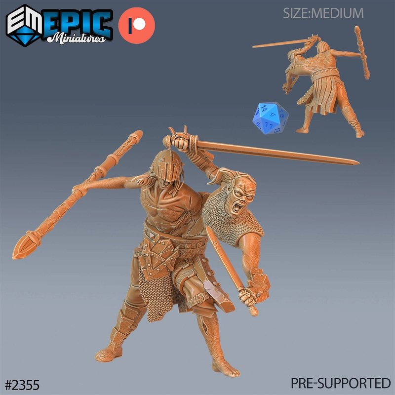 Siamese Zombie 3D-printed model