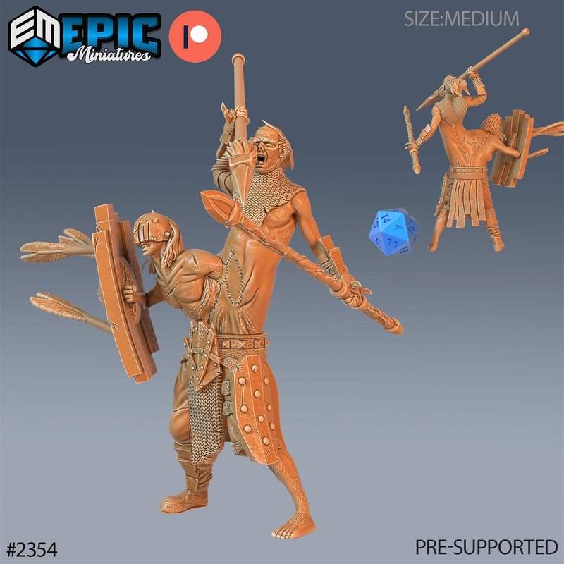 Siamese Zombie 3D-printed model