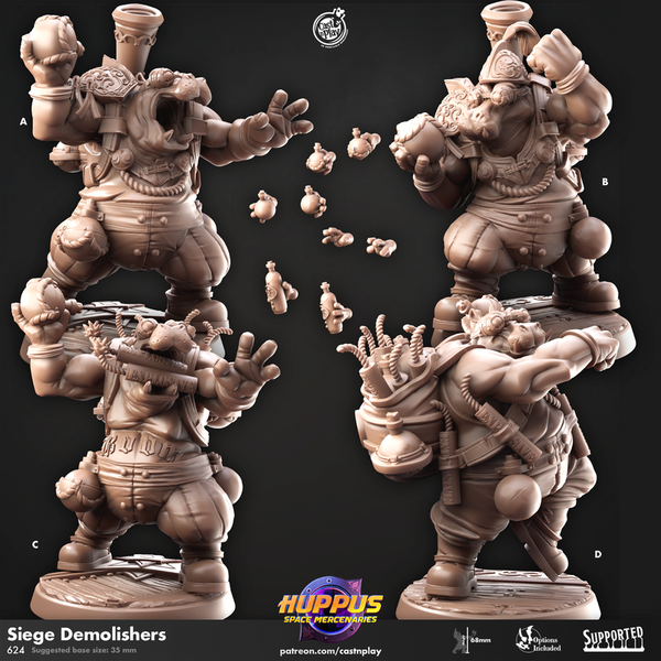 Siege Demolishers 3D-printed model