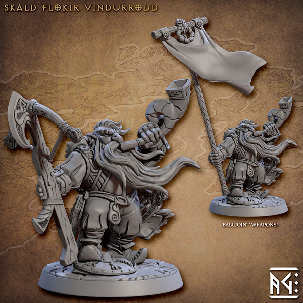 Skald Flokir Vindurrodd - The Printable Dragon