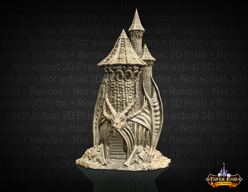 Skeletal Dragon Dice Tower - The Printable Dragon