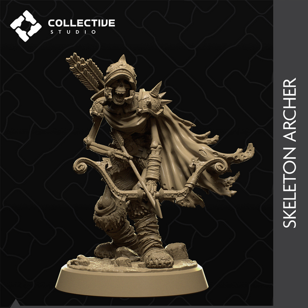 Skeleton Archer 3D-printed model