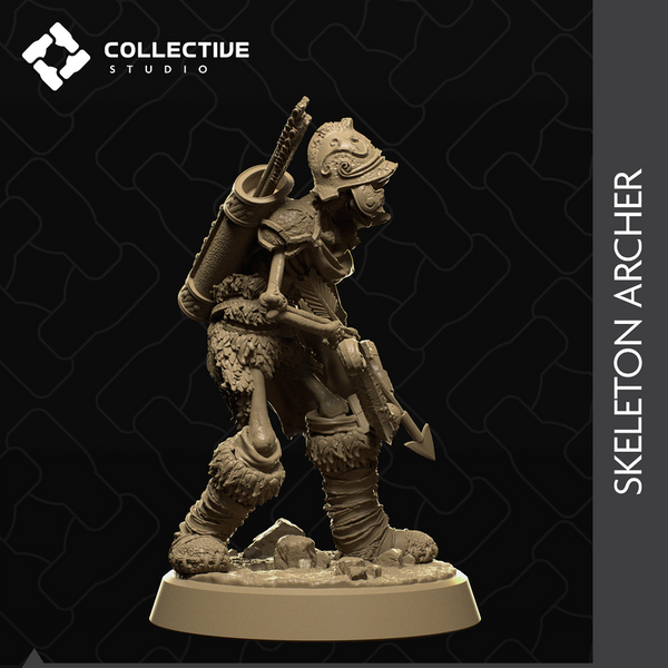 Skeleton Archer 3D-printed model