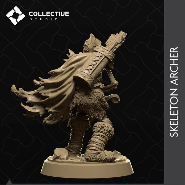 Skeleton Archer 3D-printed model