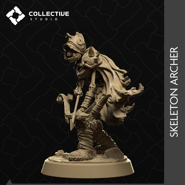 Skeleton Archer 3D-printed model