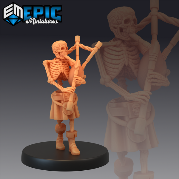 Skeleton Musician - The Printable Dragon
