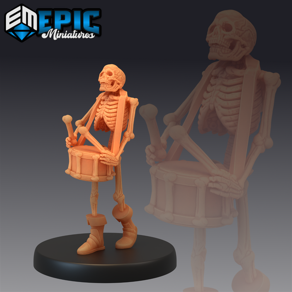 Skeleton Musician - The Printable Dragon