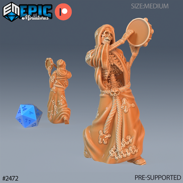Skeleton Musician 3D-printed model