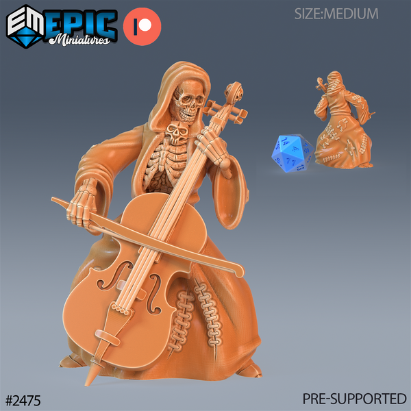 Skeleton Musician - The Printable Dragon