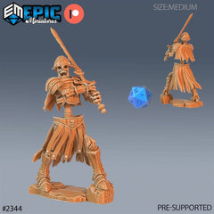 Skeleton Orc Warrior 3D-printed model
