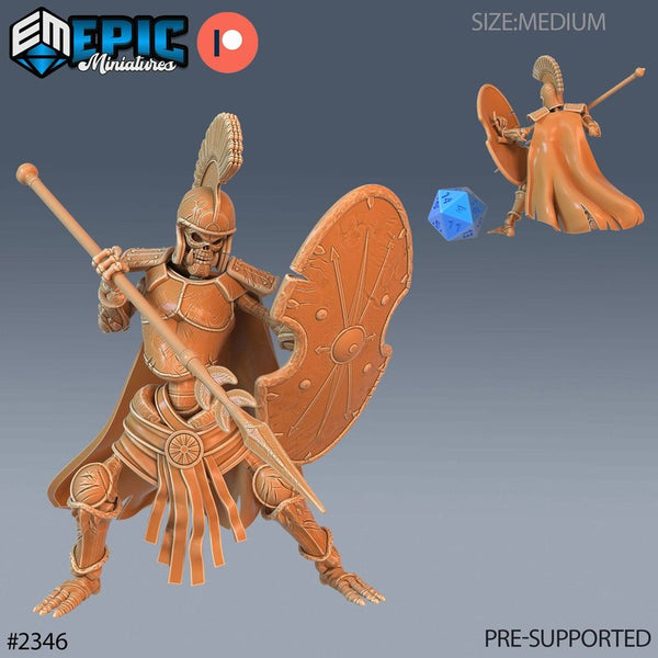 Skeleton Orc Warrior 3D-printed model