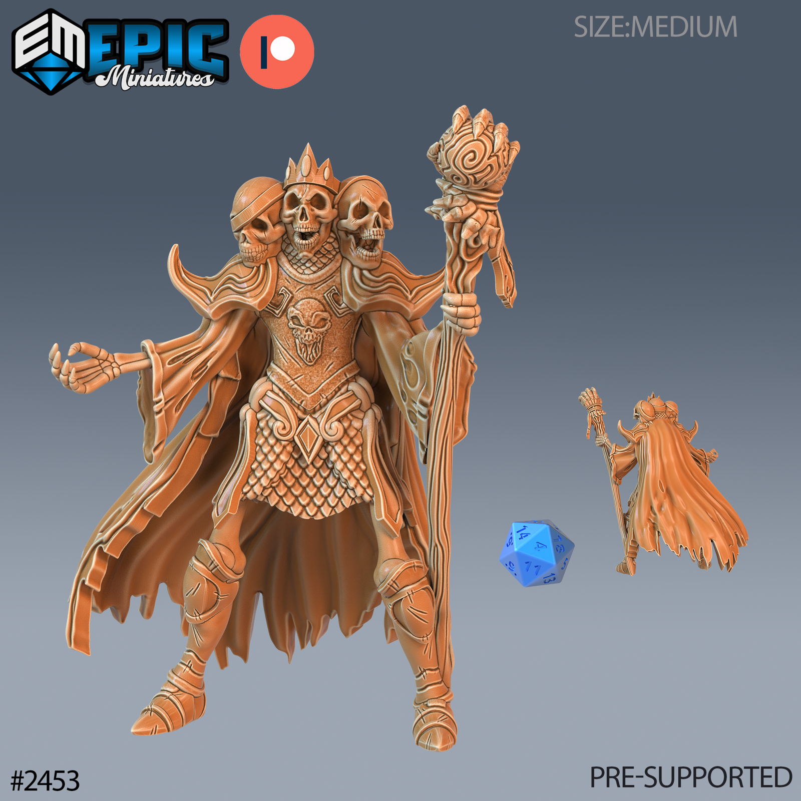 Skeleton Skull King - The Printable Dragon