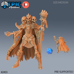 Skeleton Skull King 3D-printed model