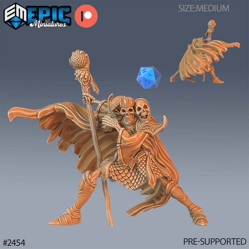 Skeleton Skull King 3D-printed model