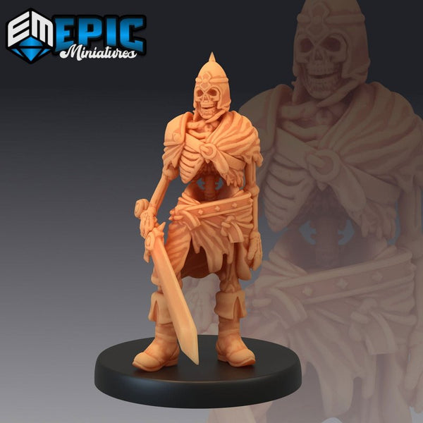Skeleton Sword Master 3D-printed model
