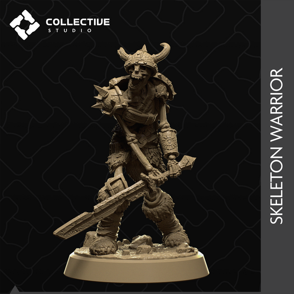 Skeleton Warrior 3D-printed model