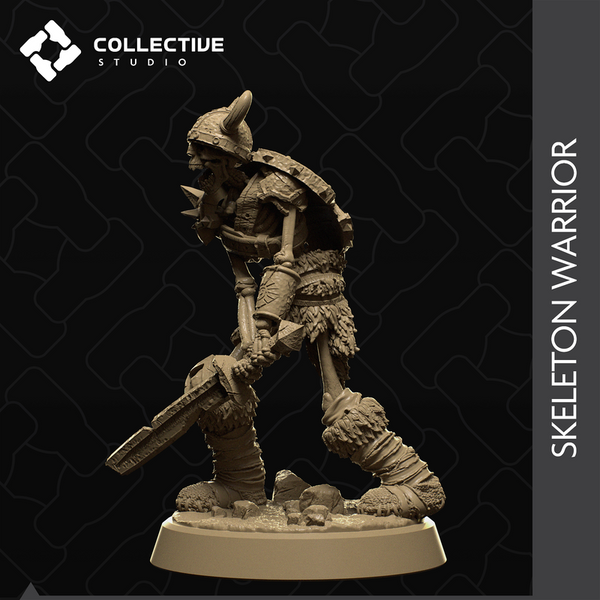 Skeleton Warrior 3D-printed model