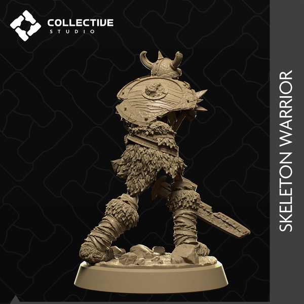 Skeleton Warrior 3D-printed model