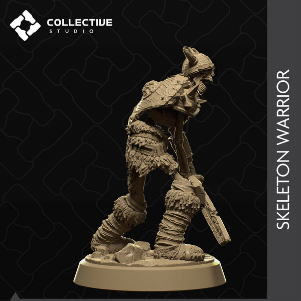 Skeleton Warrior 3D-printed model