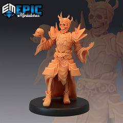 Skeleton Wizard King 3D-printed model