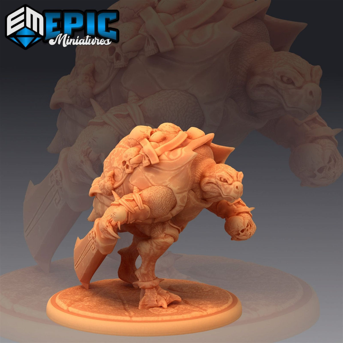 Skull Turtle - The Printable Dragon