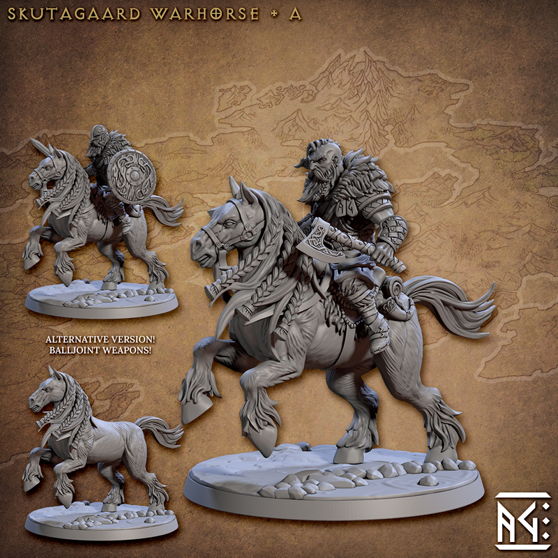 Skutagaard Warhorse 3D-printed model