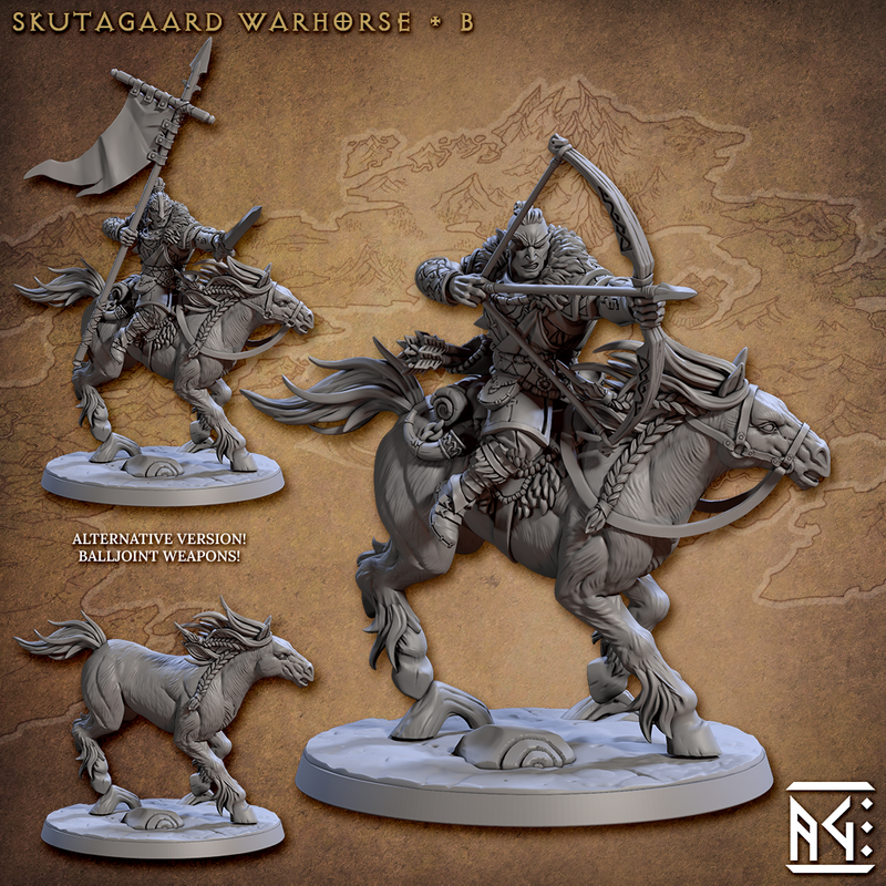Skutagaard Warhorse 3D-printed model
