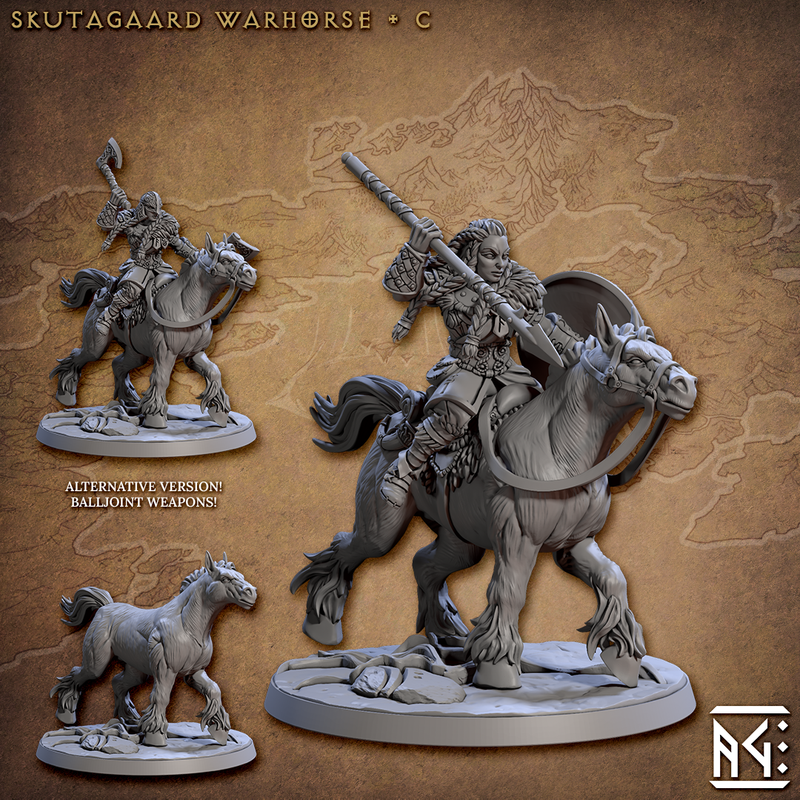 Skutagaard Warhorse 3D-printed model