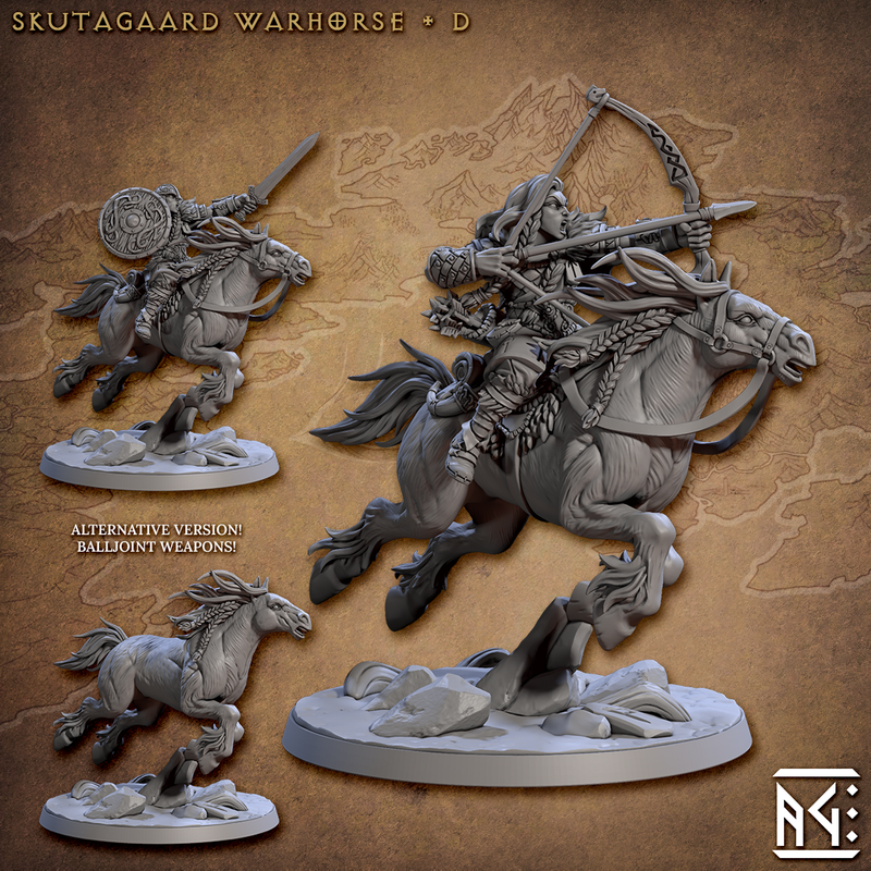 Skutagaard Warhorse 3D-printed model