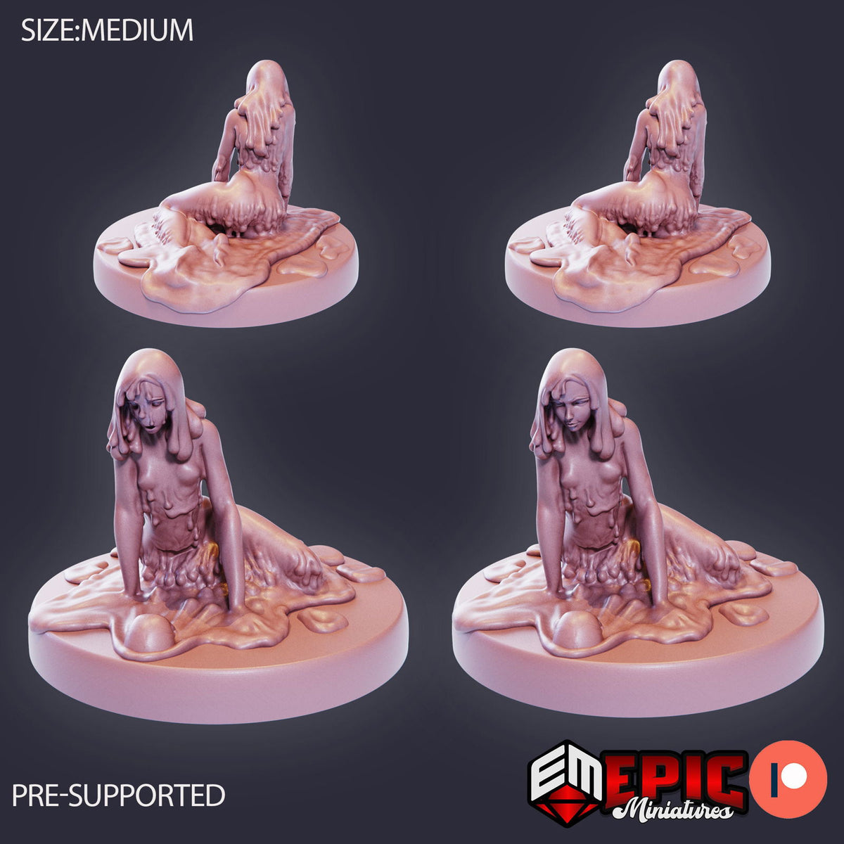 Slime Heroine Regenerating - The Printable Dragon
