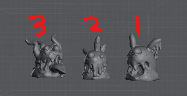 Slimes 3D-printed model