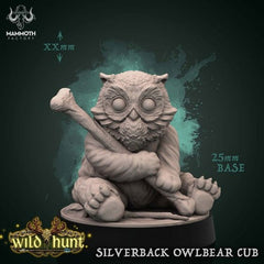 Sliverback Owlbear Cub 3D-printed model
