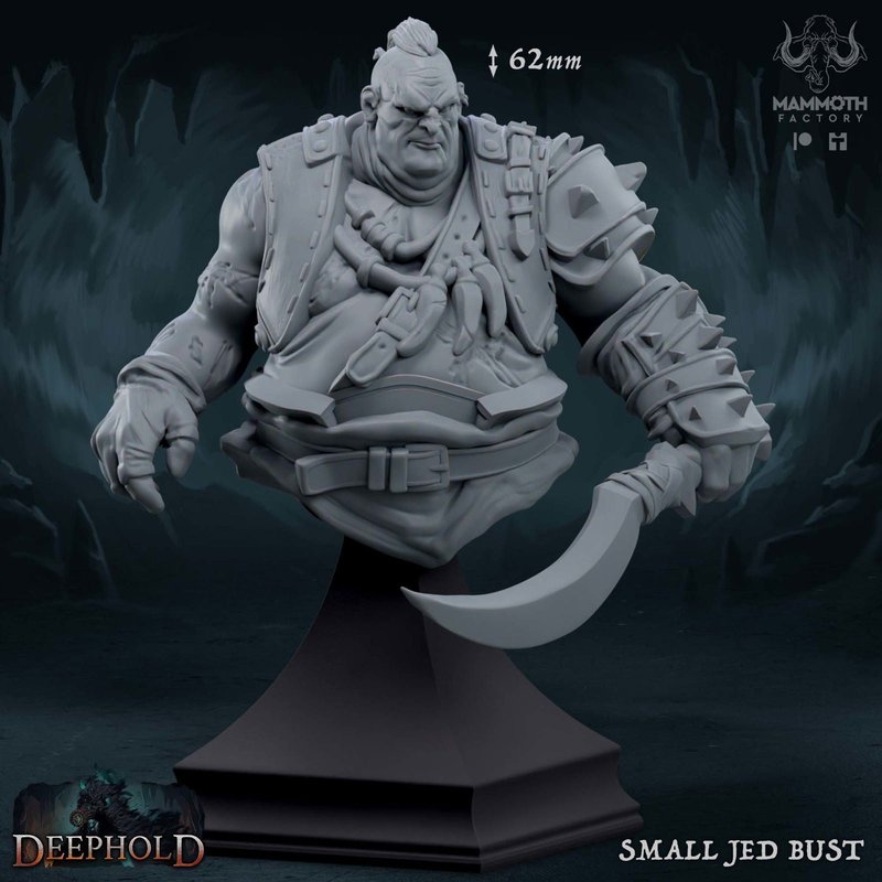 Small Jed Bust 3D-printed model
