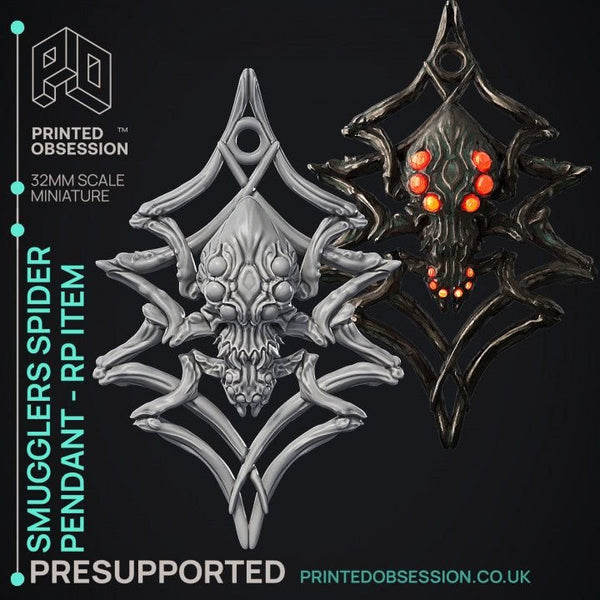 Smugglers Spider Pendant 3D-printed model