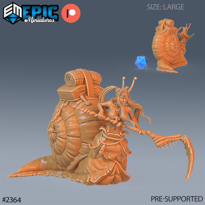 Snail Girl 3D-printed model