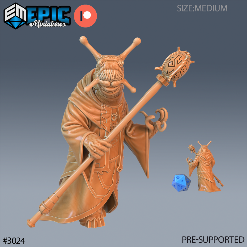 Snail Mage 3D-printed model