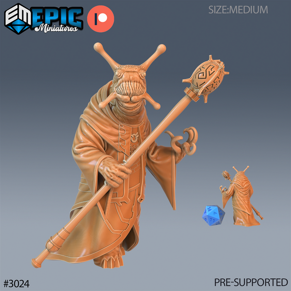 Snail Mage 3D-printed model